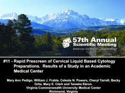 11 - Rapid Prescreen of Cervical Liquid Based Cytology