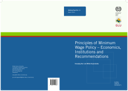 Principles of Minimum Wage Policy &ndash; Economics, Institutions and