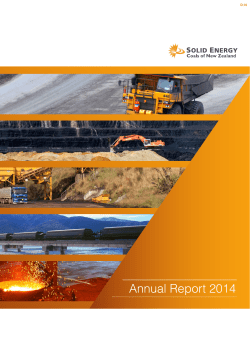 2014 Annual Report - Solid Energy New Zealand