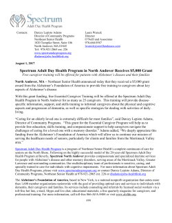 Contacts: Darcey Lepisto Adams Director of Community Programs