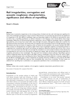 Rail irregularities, corrugation and acoustic roughness