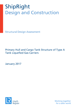 Primary Hull and Cargo Tank Structure of Type A
