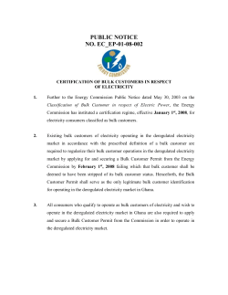 public notice - Energy Commission