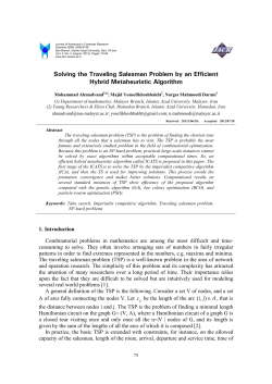 Solving the Traveling Salesman Problem by an Efficient Hybrid