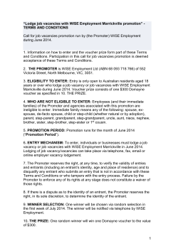 Terms and Conditions