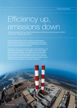 Efficiency up, emissions down