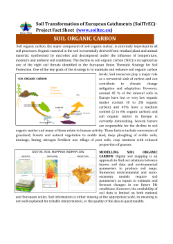 soil organic carbon - European Soil Data Centre