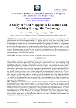 A Study of Mind Mapping in Education and Teaching