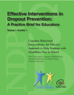 Cognitive behavioral interventions