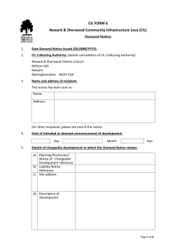 CIL FORM 6 Demand Notice (Reg 69)