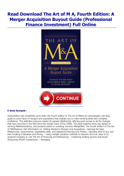 Read The Art of M A, Fourth Edition: A Merger Acquisition
