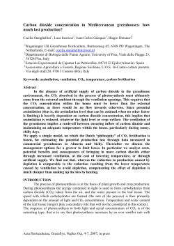 Carbon dioxide concentration in Mediterranean greenhouses: how