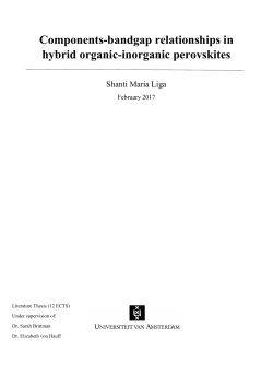 Structure-bandgap relationship in hybrid organic