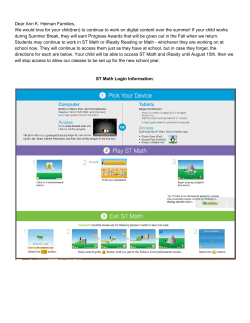 Dear Ann K. Heiman Families, We would love for your child(ren) to