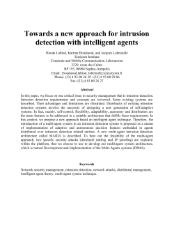 Towards a new approach for intrusion detection with