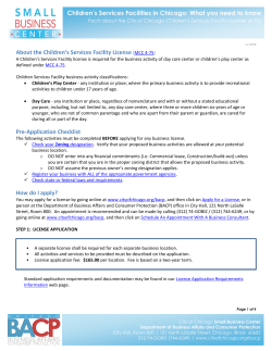 Children`s Services Facilities in Chicago: What you need to know
