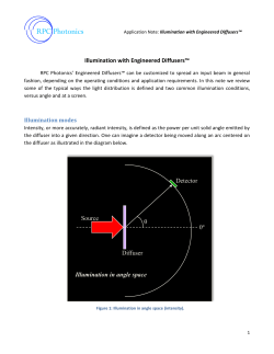 Application Note: Illumination with Engineered
