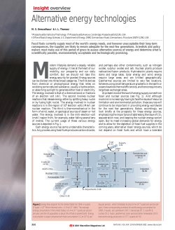 Alternative energy technologies