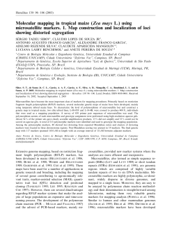 Molecular mapping in tropical maize (Zea mays L.) using