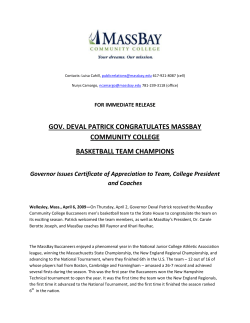 gov. deval patrick congratulates massbay community college