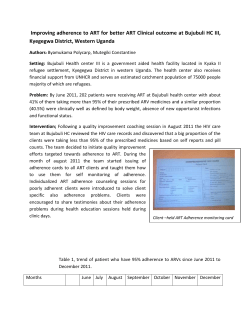 Improving adherence to ART for better ART Clinical outcome at