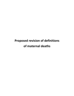 Muerte materna - World Health Organization