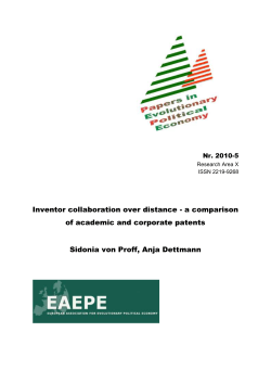 2.2 Proximity and distance in inventor teams