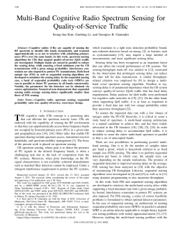 Multiband Cognitive Radio Spectrum Sensing for Quality-of