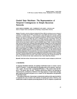 Graded State Machines: The Representation of