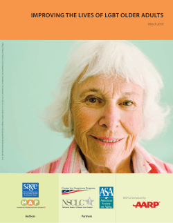 ImProvIng the LIves of LgBt oLder AduLts