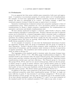 3. A LITTLE ABOUT GROUP THEORY 3.1 Preliminaries It is an