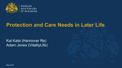 Protection and Care Needs in Later Life