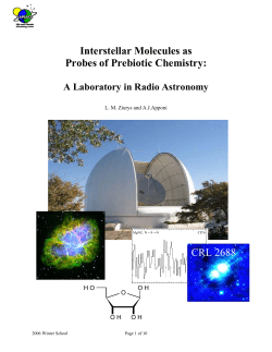 Radioastronomy of Interstellar Molecules