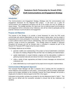 Communications and Engagement Strategy