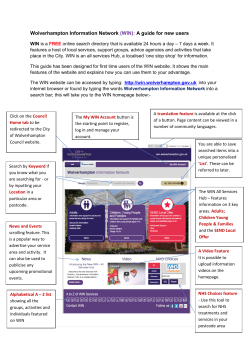 KEY FEATURES of the WIN website