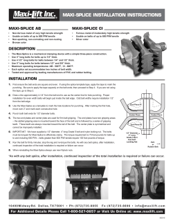 maxi-splice installation instructions - Maxi
