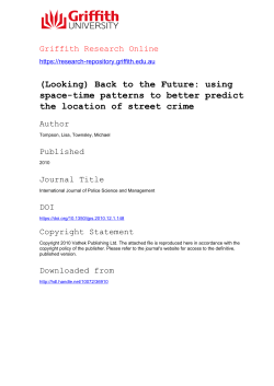 (Looking) Back to the Future: using space
