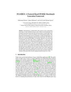 FEASIBLE: A Featured-Based SPARQL Benchmark