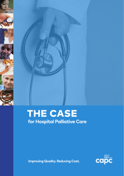 THE CASE - Center to Advance Palliative Care