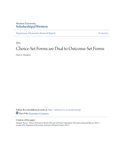 Choice-Set Forms are Dual to Outcome-Set Forms