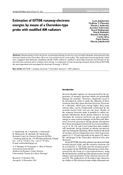 Estimation of ISTTOK runaway-electrons energies by means of a