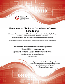 The Power of Choice in Data-Aware Cluster Scheduling