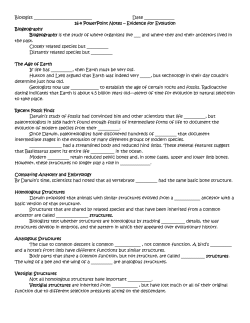 16-4 PowerPoint Notes