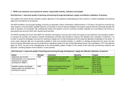 Outcome 1 Education MTSF Chapter