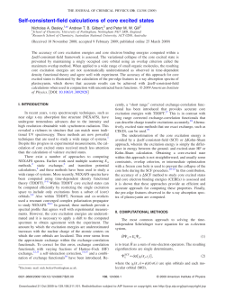 Self-consistent-field calculations of core excited states
