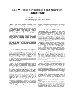 LTE Wireless Virtualization and Spectrum Management