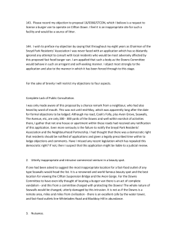143. Please record my objection to proposal 16/0366/STCON, which