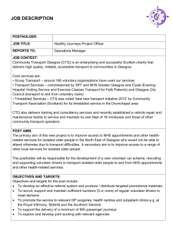 Essential - Community Transport Glasgow