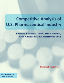 Competitive Analysis of U.S. Pharmaceutical Industry