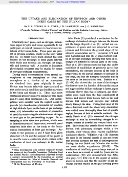 or inert gas or by pre-breathing oxygen. In at